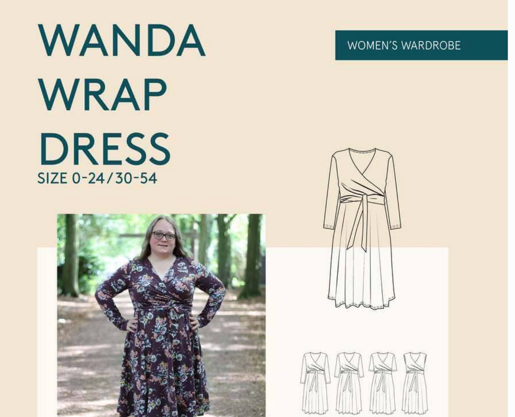 Wanda Wrap Dress Pattern -- Wardrobe by Me