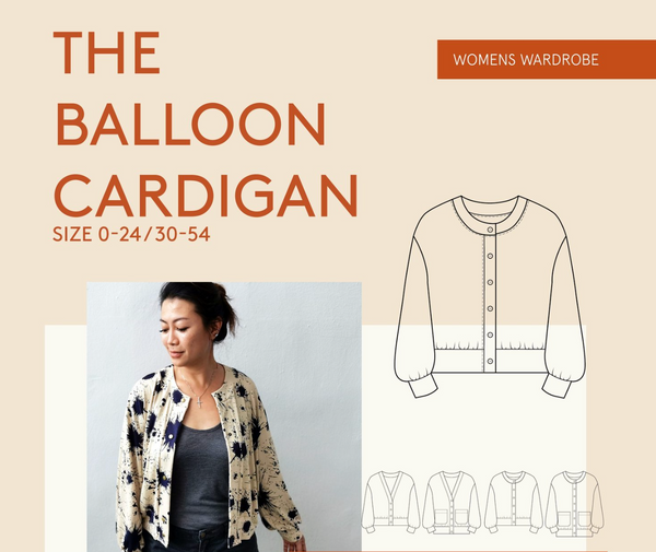 Balloon Cardigan Pattern -- Wardrobe by Me