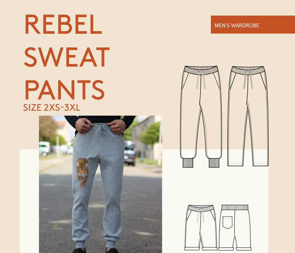 Men's Rebel Joggers Pattern -- Wardrobe by Me