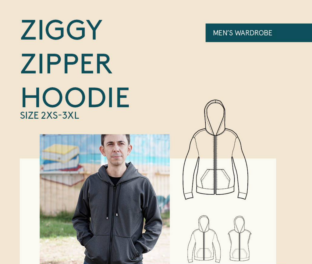 Men's Ziggy Zipper Pattern -- Wardrobe by Me