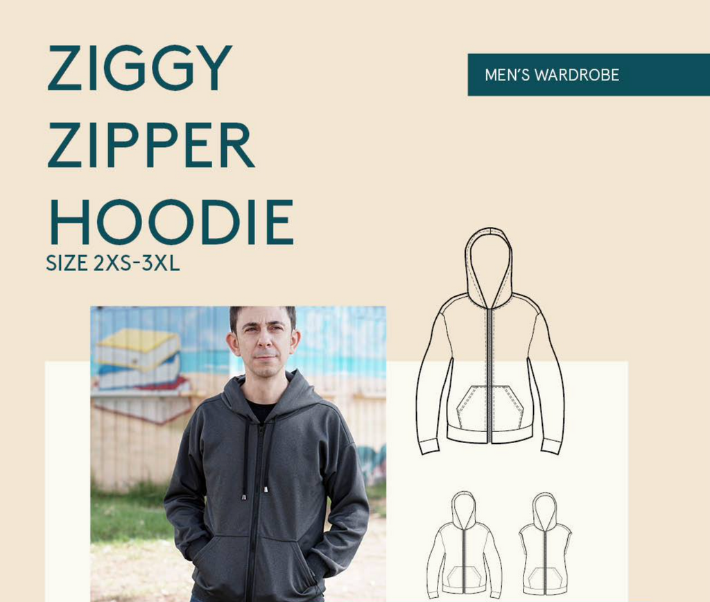 Men's Ziggy Zipper Pattern -- Wardrobe by Me – Three Little Birds