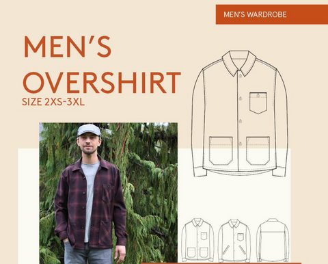 Men's Overshirt Pattern -- Wardrobe by Me