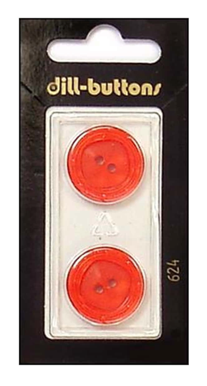 Fashion Buttons 3/4" #624 Red -- Dill Buttons