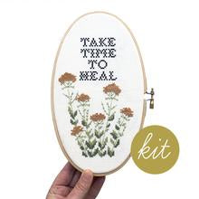 Take Time to Heal Embroidery Kit --- Junebug and Darlin