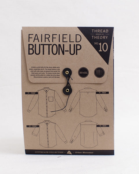 Fairfield Button-up Shirt  Sewing Pattern by Thread Theory