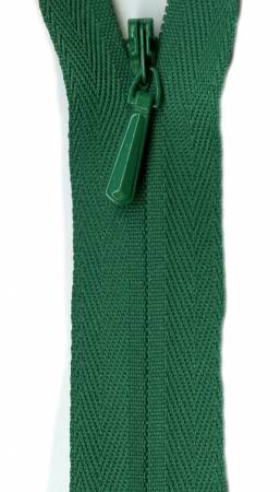 Unique Invisible Zipper Kelly Green 22in