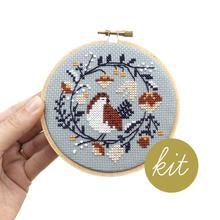 Winter Bird Embroidery Kit --- Junebug and Darlin