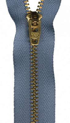 Faded Blue YKK Jean 7" Silky Zipper