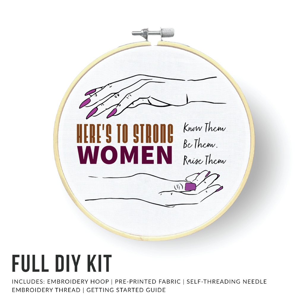 Strong Women DIY Embroidery Kit