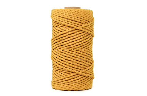 Cotton Rope Zero Waste 3 Mm - 3 Ply - Ocher