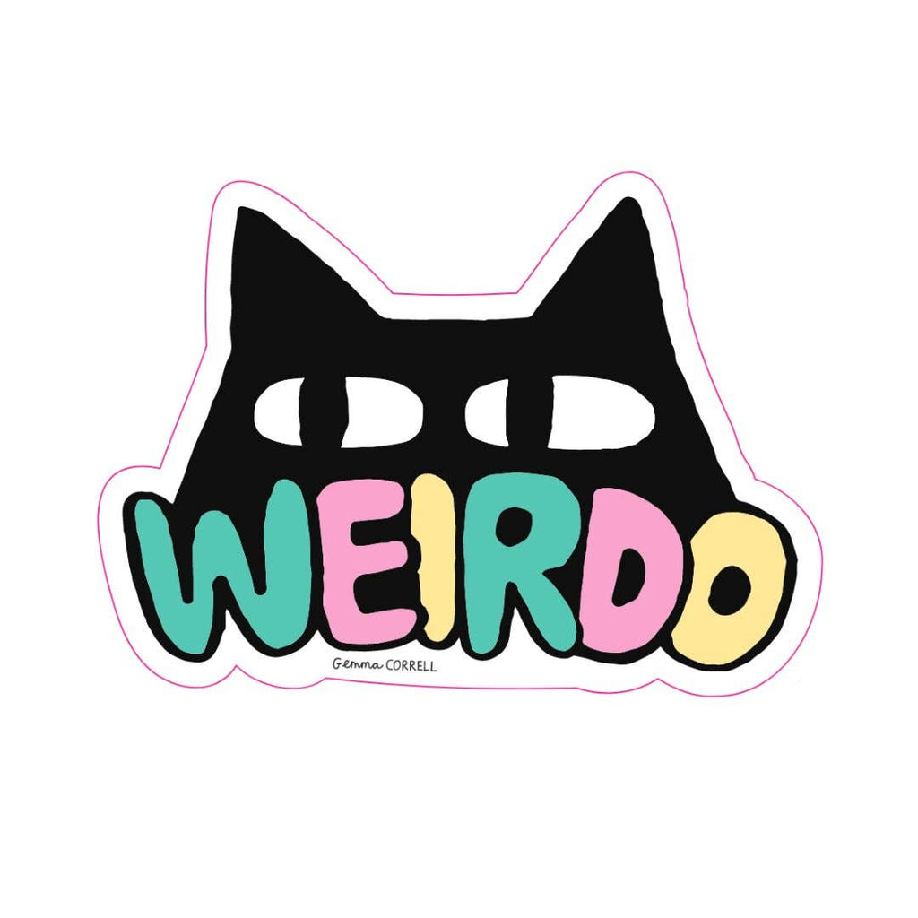 Weirdo Cat Sticker