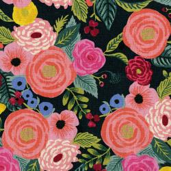 Juliet Rose in Navy Canvas  -- English Garden by Rifle Paper Co. for C + Steel