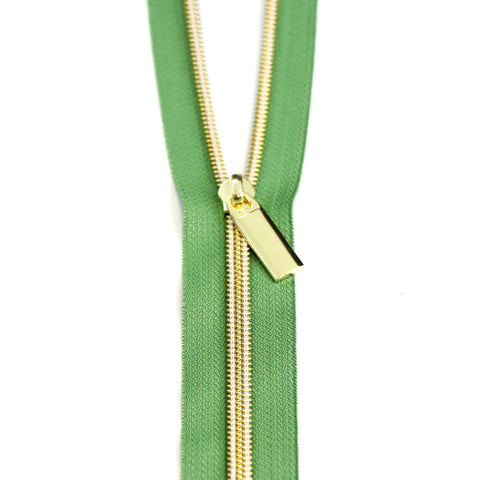 Limited Edition: Magnolia #5 Nylon Coil Zippers: 3 Yards with 9 Pulls