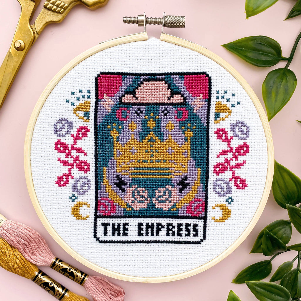 The Empress Tarot Card Cross Stitch Kit