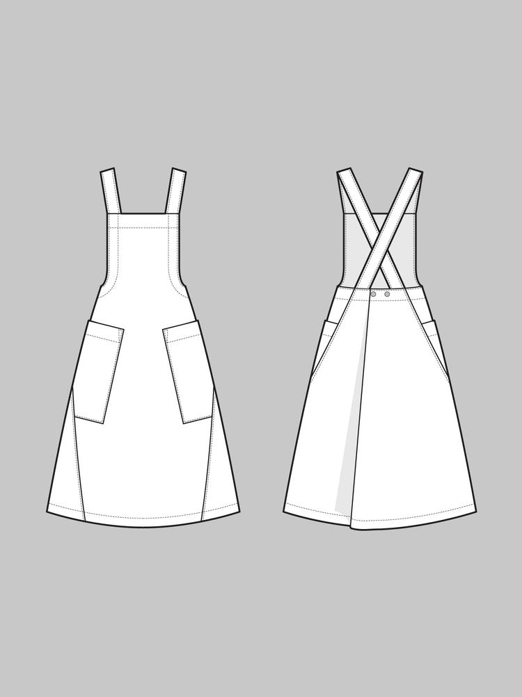 Apron Dress Pattern XL-3XL -- The Assembly Line Patterns