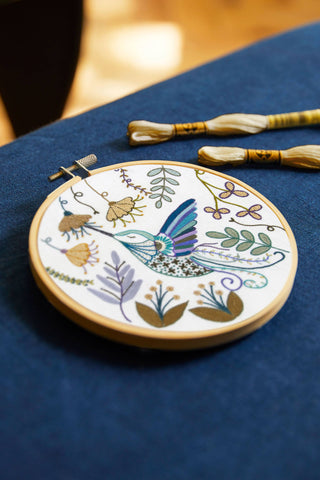 DMC Designer Embroidery Kit - Hummingbird