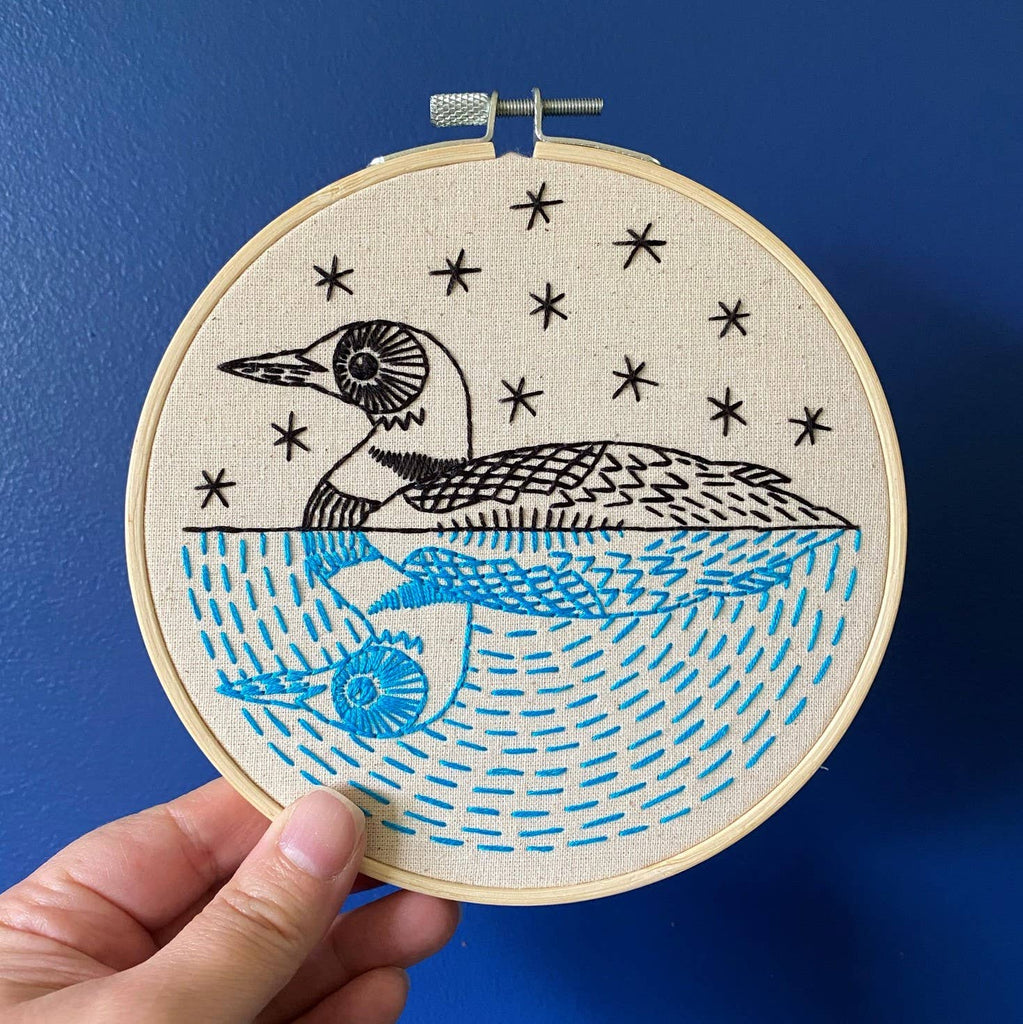 NEW! Loon Embroidery Kit
