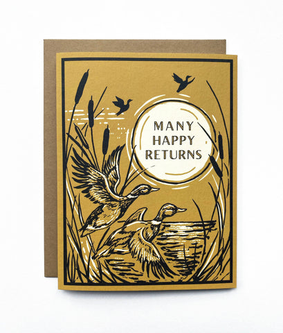 Many Happy Returns Greeting Card