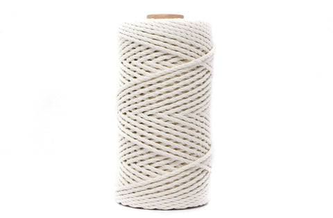 Cotton Rope Zero Waste 3 Mm - 3 Ply - Ivory