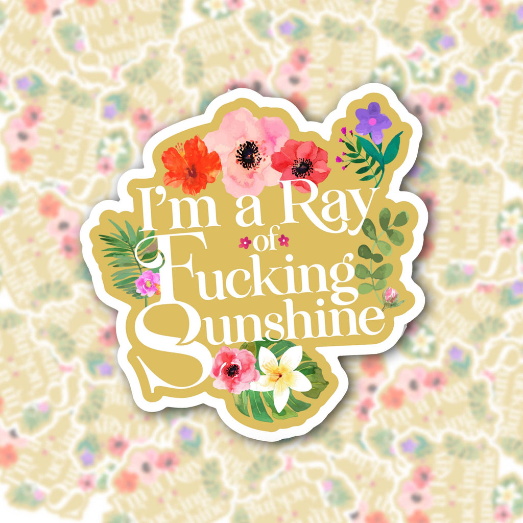 I'm A Ray of Fucking Sunshine Sticker