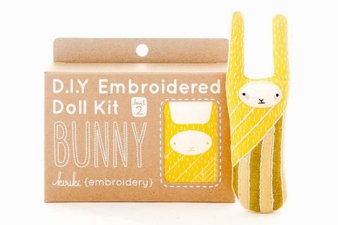 DIY Embroidered Doll Kit - Bunny