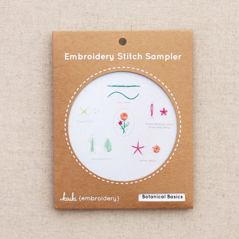 Botanical Basics Embroidery Stitch Sampler by Kiriki Press
