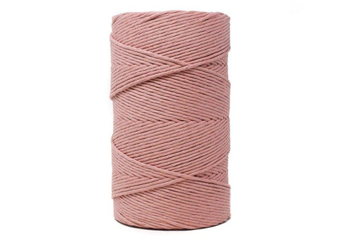 SOFT COTTON CORD  4 MM - 1 SINGLE STRAND - GOLDEN ROSE COLOR