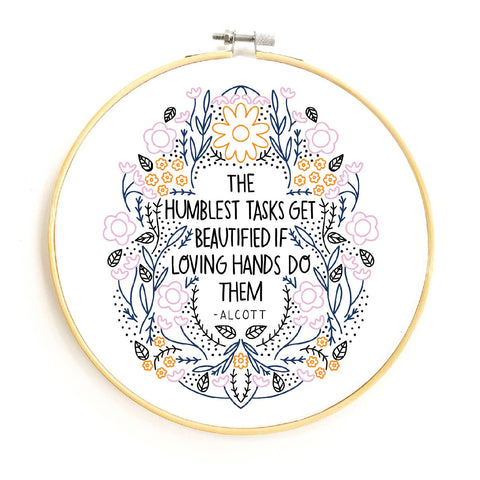 Humblest Task Embroidery Kit--Retiring Soon!