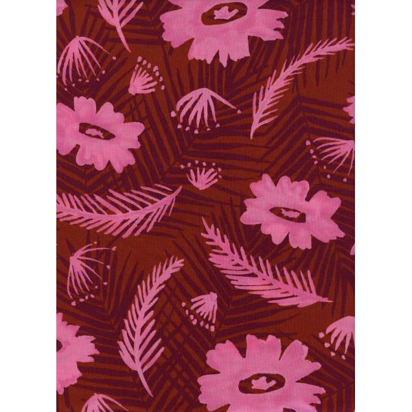Palm Springs Bouquet - Pink Rayon  -- Poolside  -- Cotton + Steel
