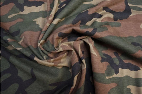 Cotton Jersey Camouflage  -- Lady McElroy