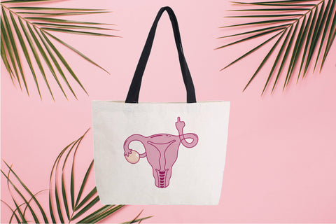 Reproductive rights feminist tote bag