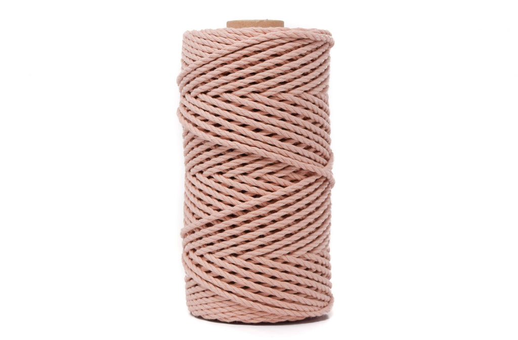 Cotton Rope Zero Waste 3 Mm - 3 Ply - Pale Pink