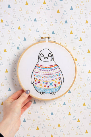 Baby Penguin Embroidery Kit