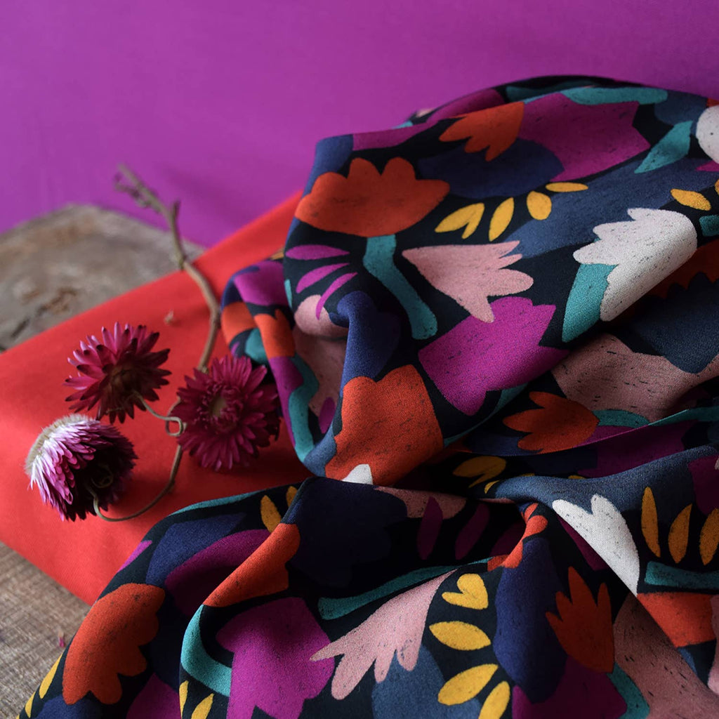 Tissu viscose Mirage - Dark