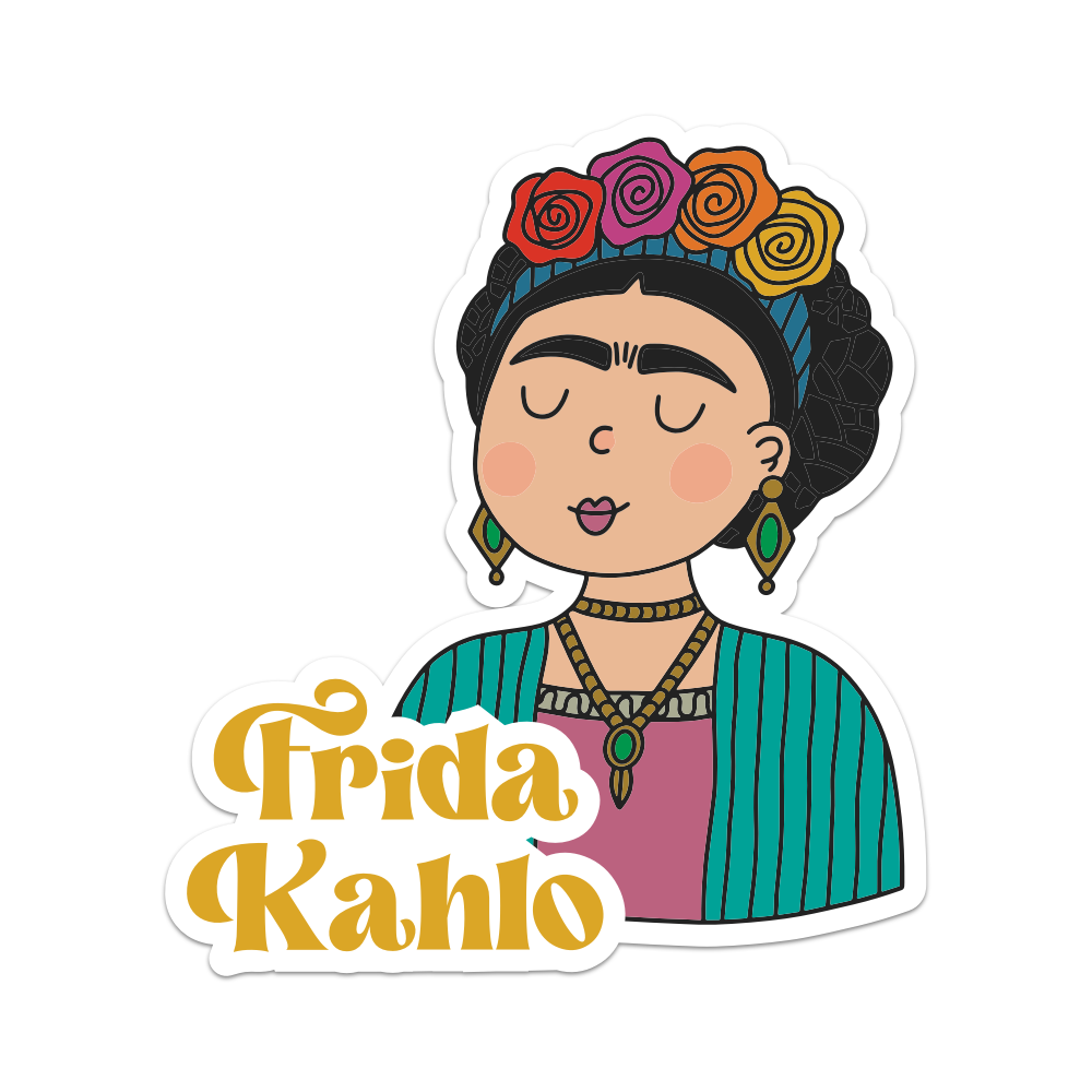 Frida Kahlo Women's History Month Sticker