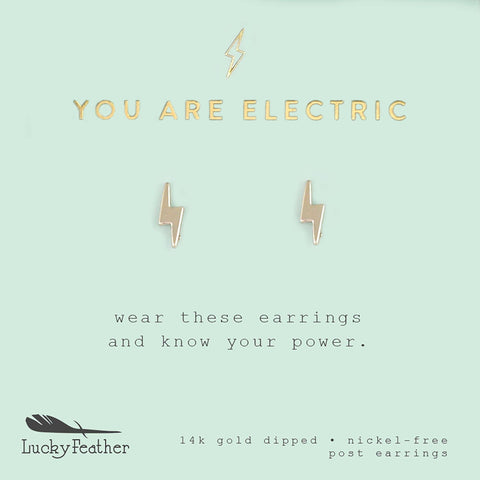 New Moon Gold Earrings - ELECTRIC/BOLT