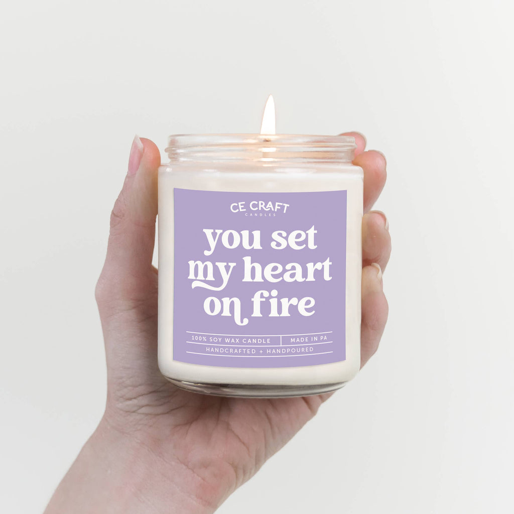 You Set My Heart on Fire Candle
