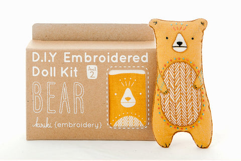 Bear Embroidery Kit --- Kiriki Press
