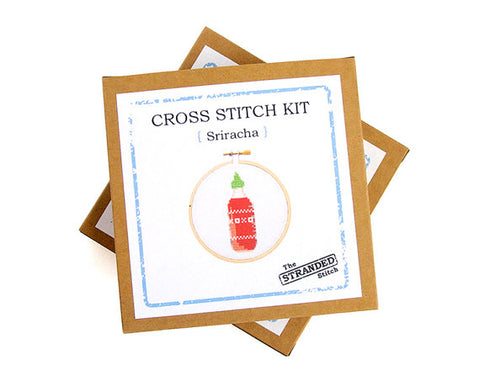 Sriracha Cross Stitch --- Stranded Stitch