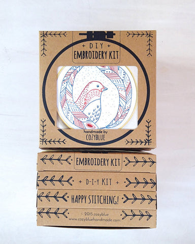 Bird of a Feather Embroidery Kit by Cozy Blue