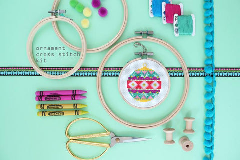 Retro Bauble - Modern Counted Cross Stitch kit by Diana Watters