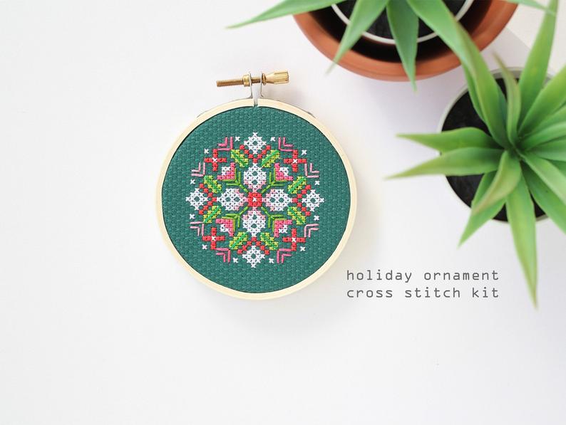 Winter Bouquet - Modern Counted Cross Stitch kit by Diana Watters