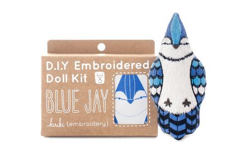 Blue Jay Embroidery Kit --- Kiriki Press