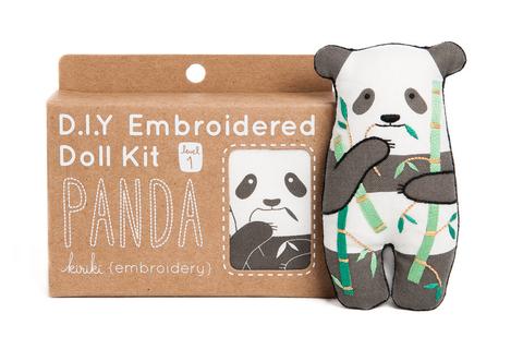 Panda Embroidery Kit --- Kiriki Press