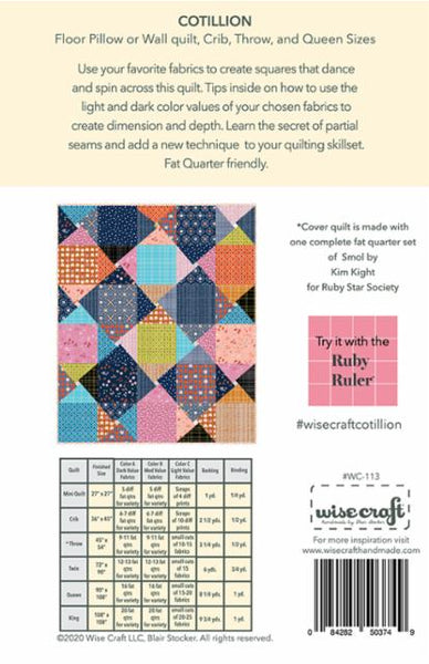 Cotillion Quilt Pattern --  Wise Craft Quilts