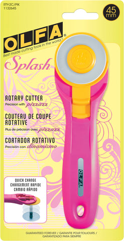 Pink Olfa Splash Rotary Cutter