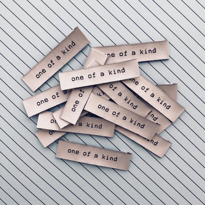 "One of a Kind" Woven Label by Kylie and the Machine