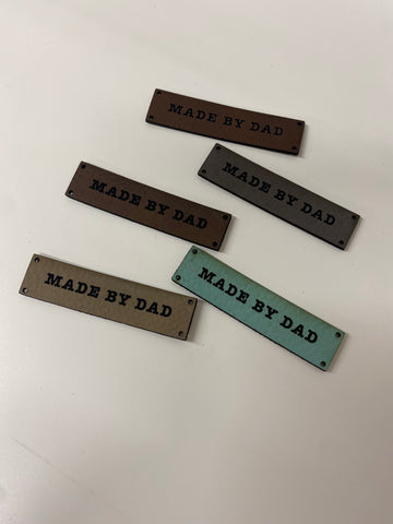 Made by Dad leather label — Infamous Cuts