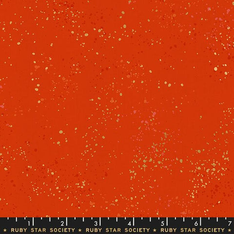 Speckled Metallic Warm Red --  Basics -- Ruby Star Society for Moda Fabrics
