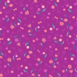 Flower Picking in Orchid Rayon -- Neko and Tori for Cotton + Steel